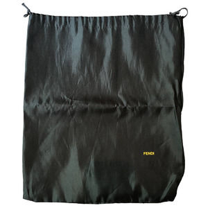 Fendi 12.5 x 15 Black Nylon Drawstring Dust Bag
